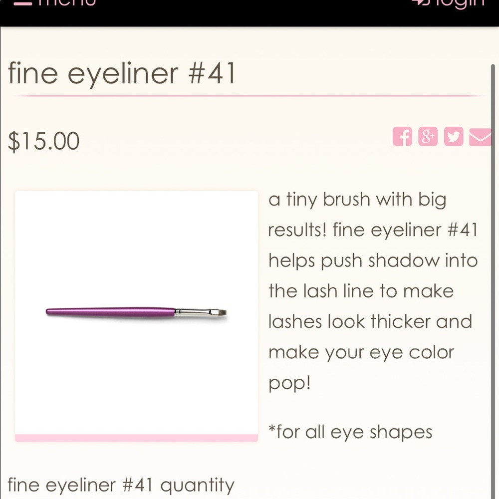 Robert Jones #41 Fine Eyeliner Brush